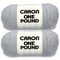 Caron One Pound Soft Graymix Yarn - 2 Pack of 454g/16oz - Acrylic - 4 Medium (Worsted) - 812 Yards - Knitting/Crochet